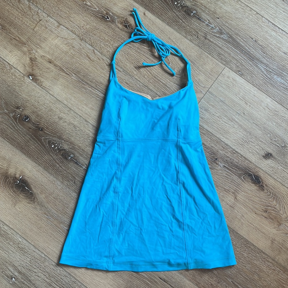 LULULEMON Alight Halter Tank Braided Aqua - Picture 6 of 10